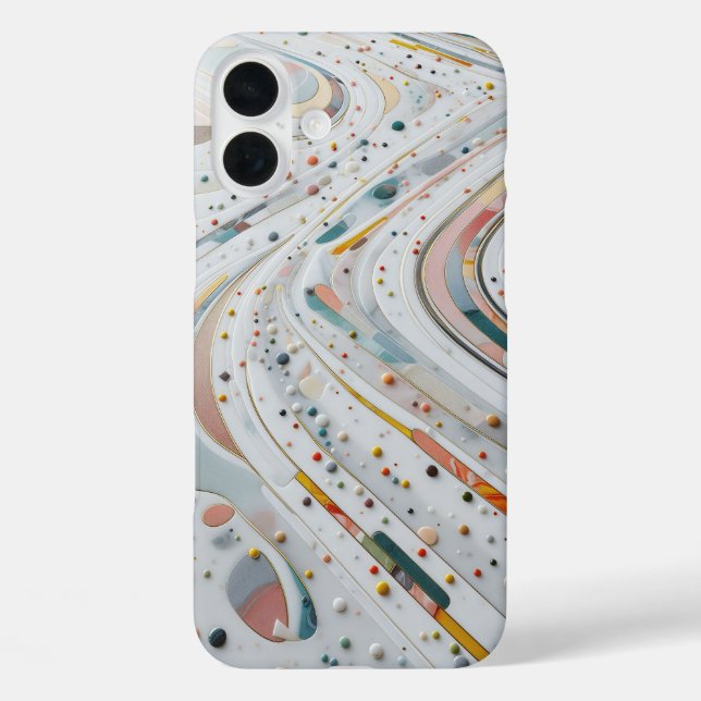 Luxus-Buntkiesel-Stein-Handyhülle - Elegant  Case-Mate iPhone Hülle (Rückseite)