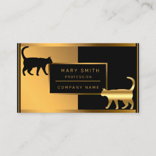 Luxus Cat Pet Veterinär Ihren Text hinzufügen Visitenkarte