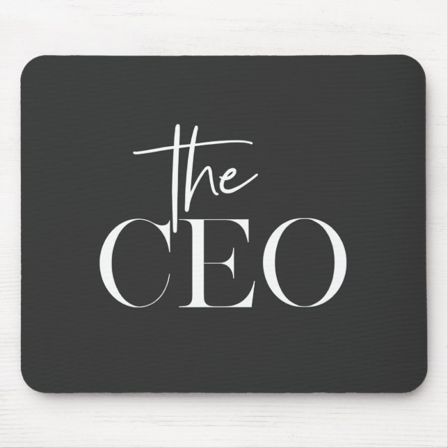 Luxus-CEO-Modern-Minimal-Schwarz-Büro Mousepad (Vorne)