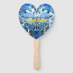 Luxus Chic Ruby Heart Personalisierter Fächer