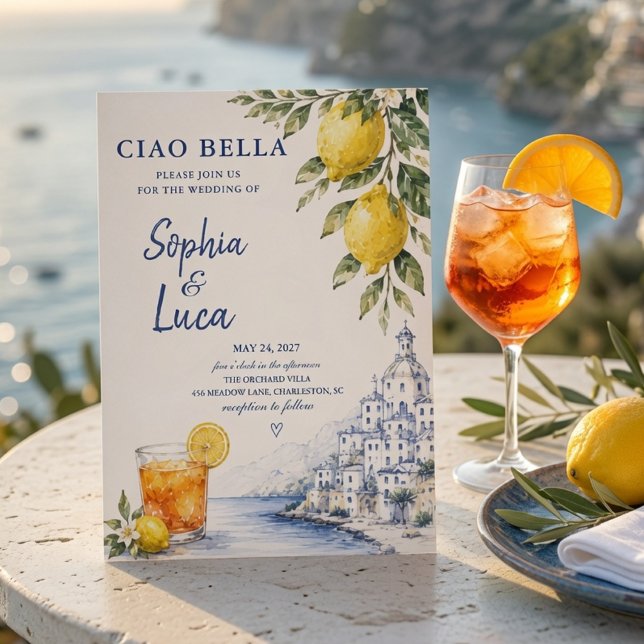 Luxus Ciao Bella Amalfiküste   Einladung (Von Creator hochgeladen)