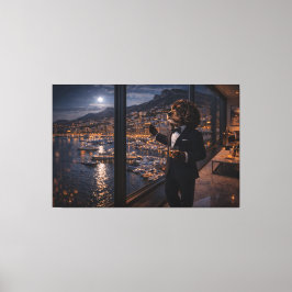 Luxus Cockapoo Wandkunst – Monaco Hunde Leinwand