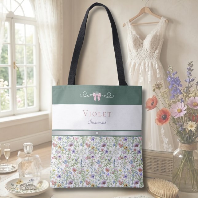 Luxus Cottagecore Wildblumen Brautjungfer (The perfect floral addition to your bridesmaid proposal boxes! Chic, practical, and personal. 💐)