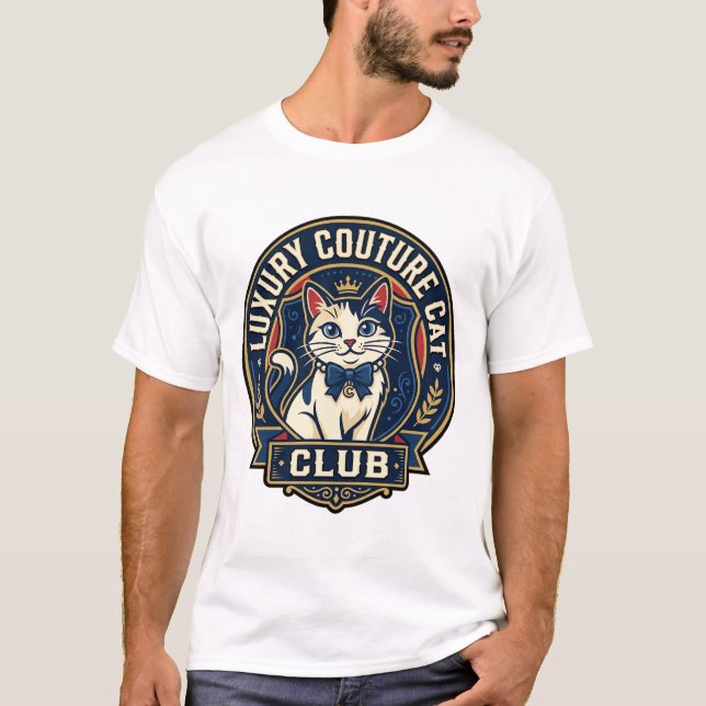 Luxus-Couture-Katze-Katzenmutter-Geschenkidee - Lu T-Shirt (Vorderseite)