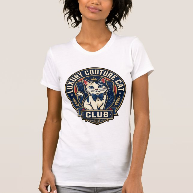 Luxus-Couture-Katze-Katzenmutter-Geschenkidee - Lu T-Shirt (Vorderseite)