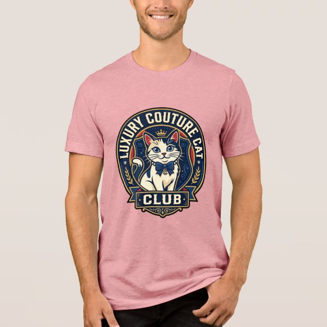 Luxus-Couture-Katze-Katzenmutter-Geschenkidee - Lu Tri-Blend Shirt (Vorderseite)