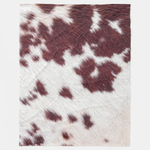  Luxus Cowhide Animal Skin Print  Fleecedecke