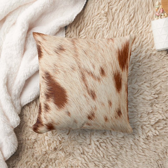 Luxus Cowhide Animal Skin Print  Kissen (Decke)