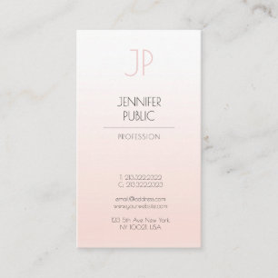 Luxus Creative Design Minimalistisch Monogram Schl Visitenkarte