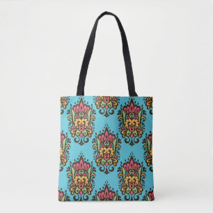 Luxus Damask Blume nahtlos Muster. Floral Vint