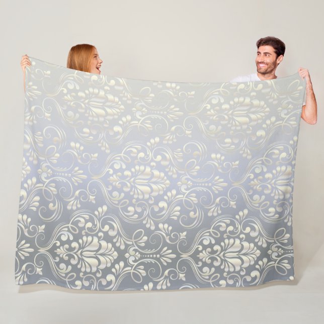 Luxus-Damask-Design Fleecedecke (Beispiel)