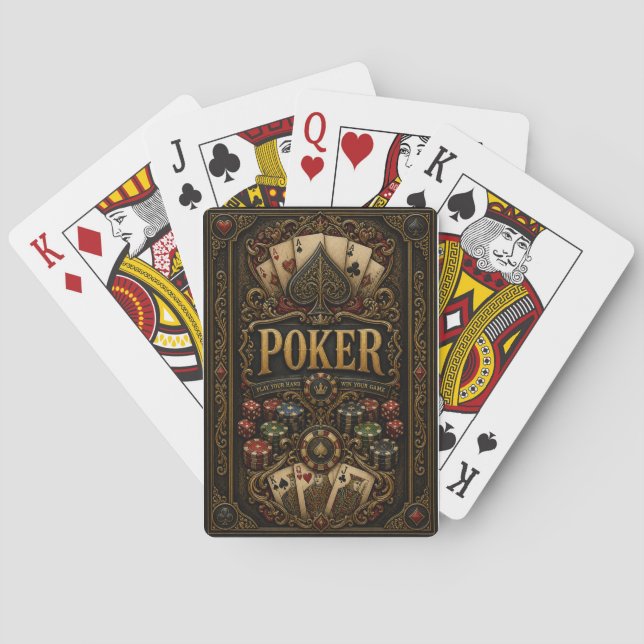 Luxus-Design-Poker-Spielkarten Spielkarten (Rückseite)