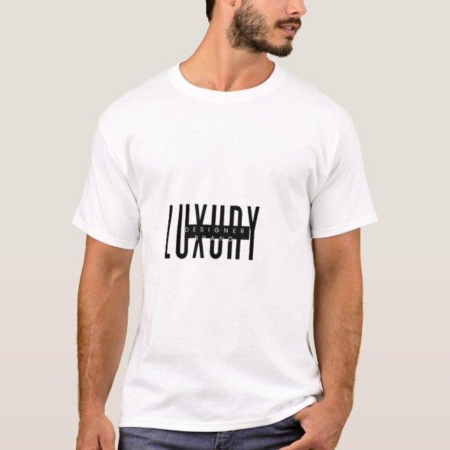 Luxus Designer Markenbezeichnung Unisex T-Shirt (Vorderseite)