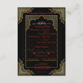 Luxus-Details Karte für muslimische Hochzeiten in 