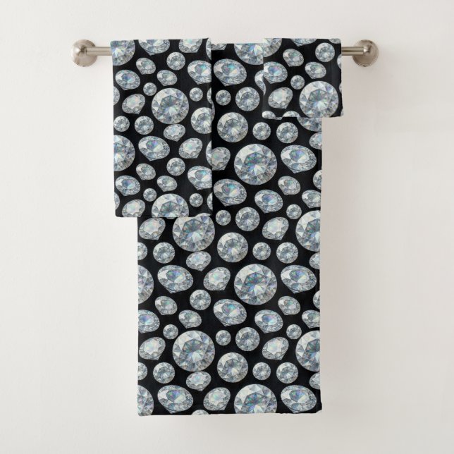 Luxus-Diamant-Edelstein-Handtuch-Set Badhandtuch Set (Insitu)