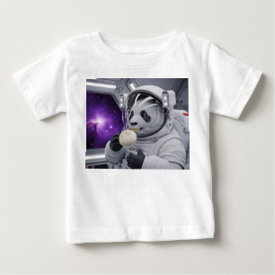 Luxus-Diamant-Panda-Anhänger in Platin Baby T-shirt
