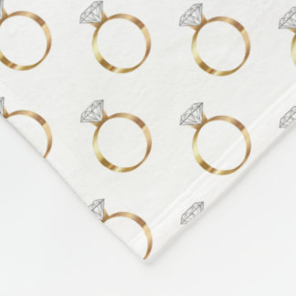 Luxus-Diamantring Gold Braut Schmuck Hochzeit Fleecedecke