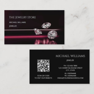 Luxus Diamonds Jeweler Juwelier Store Visitenkarte