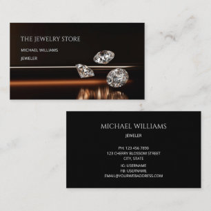 Luxus Diamonds Jeweler Juwelier Store Visitenkarte