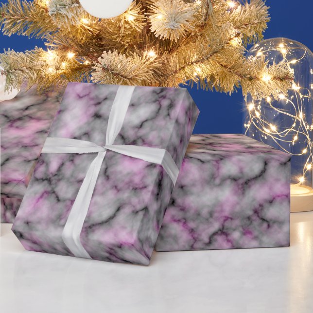 Luxus Elegant Moderner Marmor Geschenkpapier (Feiertage)