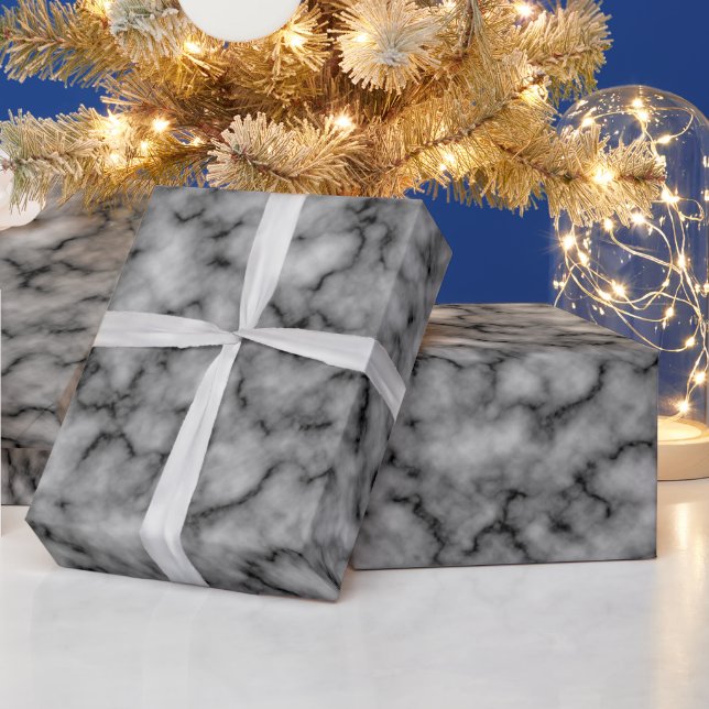 Luxus Elegant Moderner Marmor Geschenkpapier (Feiertage)