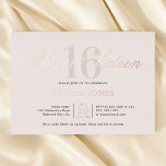 Luxus Elegant Pink Sweet 16 Folieneinladung<br><div class="desc">Feiern Sie stilvoll mit dieser luxuriösen und eleganten Sweet 16 Einladung. Oben wird die Überschrift "16 . Geburtstag" in einem anmutigen Drehbuch geschrieben, das elegant die Nummer 16 in einem hohen, hoch entwickelten Serif-Schriftart überlagert. Dieses Design strahlt ein Gefühl von Opulenz und Raffinesse aus, perfekt, um einen so besonderen Meilenstein...</div>