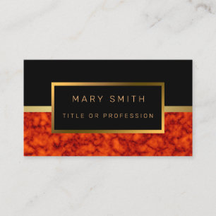 Luxus Elegante Black Gold Business Card Visitenkarte