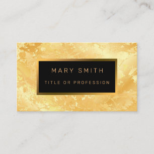 Luxus Elegante Black Gold Business Card Visitenkarte