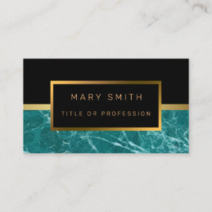 Luxus Elegante Black Gold Business Card Visitenkarte