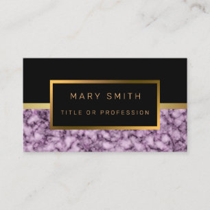 Luxus Elegante Black Gold Business Card Visitenkarte