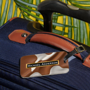 Luxus Elegante Faux-Rindleder Moderne Kollektion Gepäckanhänger