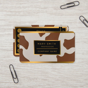 Luxus Elegante Faux-Rindleder Modische Kollektion Visitenkarte