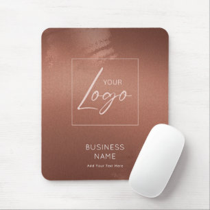 Luxus-Elegantes-Bronze-Firmenname-Logo Mousepad