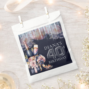 Luxus Erwachsene Geburtstag 40. Personalisiert Geschenktütchen