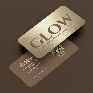 Luxus-Esthetikerin Glow-Spezialistin Braun Faux Go Visitenkarte