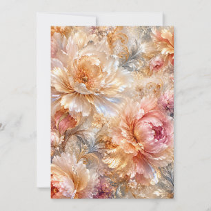 Luxus-Fantasieblüten Einladung