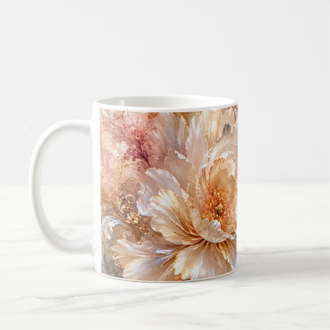 Luxus-Fantasieblüten Kaffeetasse (Links)