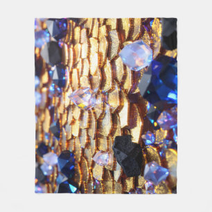 Luxus Fantasy Gemstone Abstrakt Fleecedecke