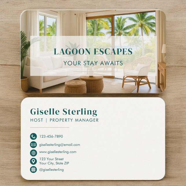 Luxus-Ferienvermietung QR-Code Visitenkarte (Von Creator hochgeladen)