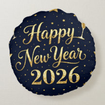 Luxus-Festtags-Heimdekoration Runde Kissen-Neujahr
