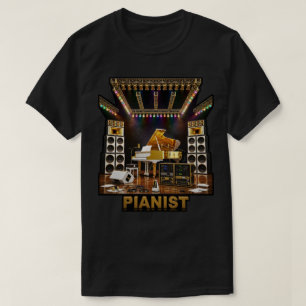 Luxus-Flügel Kunst für Pianisten Klavierspieler T-Shirt