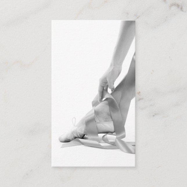 Luxus Foto Ballet School Visitenkarte (Vorderseite)