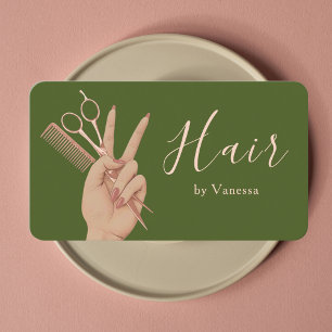 Luxus-Friseur Hairstylist Friseur Modern Visitenkarte