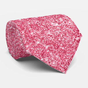 Luxus Funkelnde Magenta-Beeren-Glitter Krawatte
