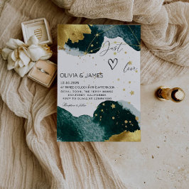 Luxus-Galaxie-Hochzeit - "Einfach Liebe" Sternenpa Einladung