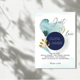 Luxus-Galaxie-Hochzeit - "Einfach Liebe" Sternenpa Einladung