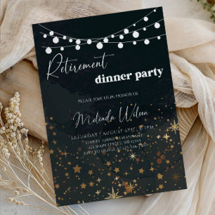 Luxus-Galaxie-Ruhestands-Dinnerparty Einladung