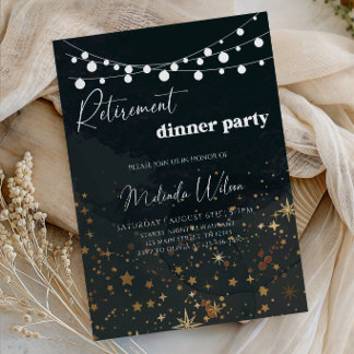 Luxus-Galaxie-Ruhestands-Dinnerparty Einladung