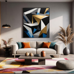 Luxus-Geometrisches Prisma Leinwanddruck