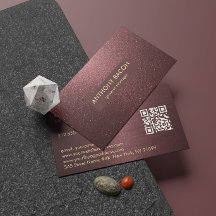 Luxus-Geschäftskarte mit dunkelrotem Glitter